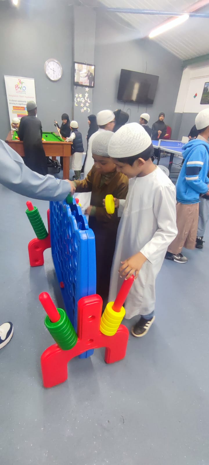 Children taking part in Maktab activities